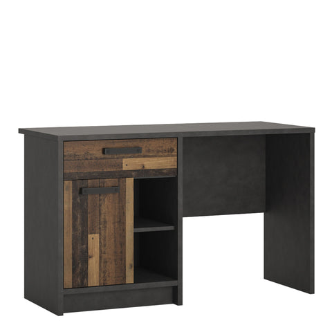 Eccentric Durable Melamine Working Desk in Dark Grey