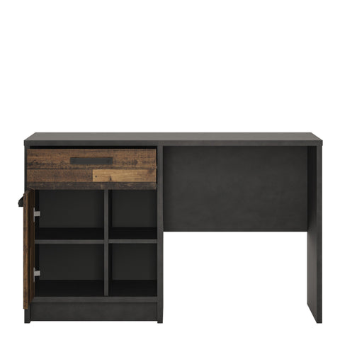 Eccentric Durable Melamine Working Desk in Dark Grey