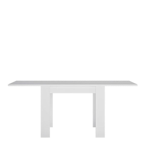 Multi-Use and Versatile Small Glossy Dining Table in White