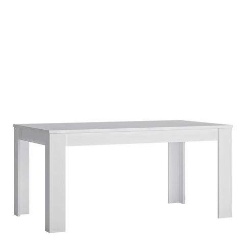 Multi-Use and Versatile Small Glossy Dining Table in White