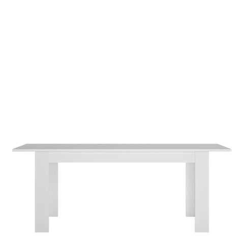 Multi-Use and Versatile Small Glossy Dining Table in White