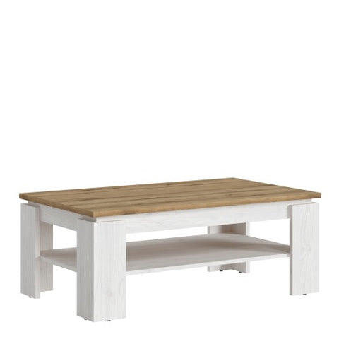 Oakwood Oasis Coffee Table in White and Oak