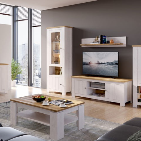 Oakwood Oasis Coffee Table in White and Oak