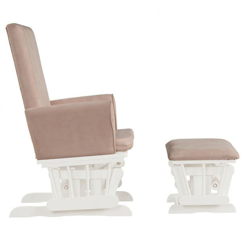 French Inspire Armchair with High Backrest and Footstool