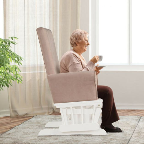 French Inspire Armchair with High Backrest and Footstool