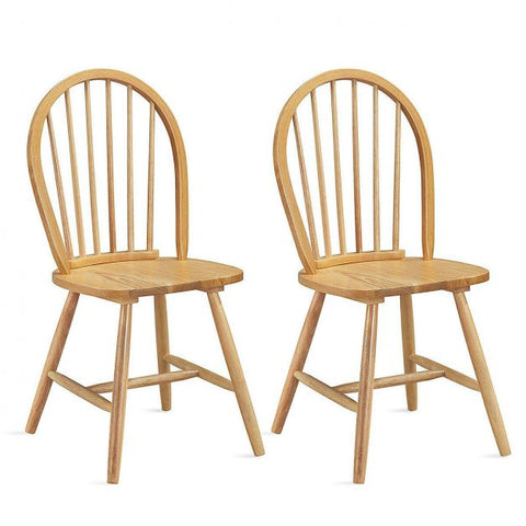 Wooden Set of 2 Dining Chairs