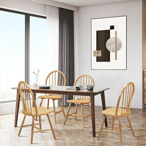 Wooden Set of 2 Dining Chairs