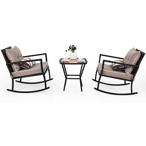 Millennium Garden Bistro Table and Chairs Set in Gray