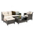 Vantage Outdoor Furniture Set with Multiple cushions in Grey