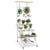 Hanging 4 Tier Multi-Purpose Plant Stand with Swivel Wheels