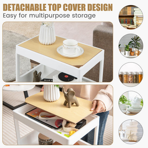 Compact and Versatile Utility Cart with Multiple Tiers and Ample Storage Space