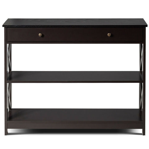 Stylish Multi-Purpose Entryway Console Table with Storage Drawer and Shelf
