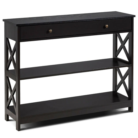 Stylish Multi-Purpose Entryway Console Table with Storage Drawer and Shelf