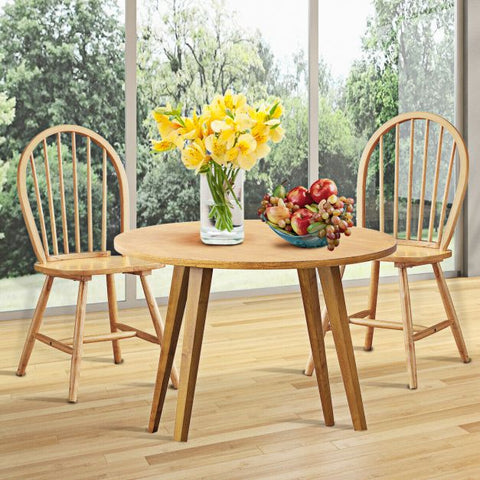 Wooden Set of 2 Dining Chairs