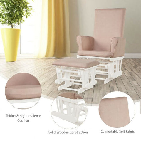 French Inspire Armchair with High Backrest and Footstool