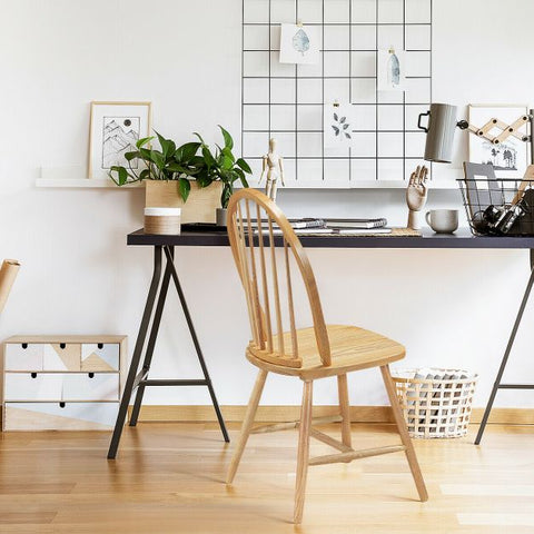 Wooden Set of 2 Dining Chairs