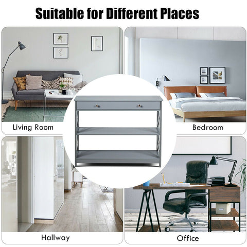 Stylish Multi-Purpose Entryway Console Table with Storage Drawer and Shelf