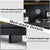 Modern and Ultra-Spacious TV Stand with Sleek Design and 58 inch TV Capacity in Black