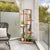 Patio 5 Tier Wooden Plant Stand with Vertical Design in Brown