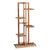 Patio 5 Tier Wooden Plant Stand with Vertical Design in Brown