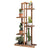 Patio 5 Tier Wooden Plant Stand with Vertical Design in Brown