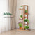 Patio 5 Tier Wooden Plant Stand with Vertical Design in Brown