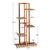 Patio 5 Tier Wooden Plant Stand with Vertical Design in Brown