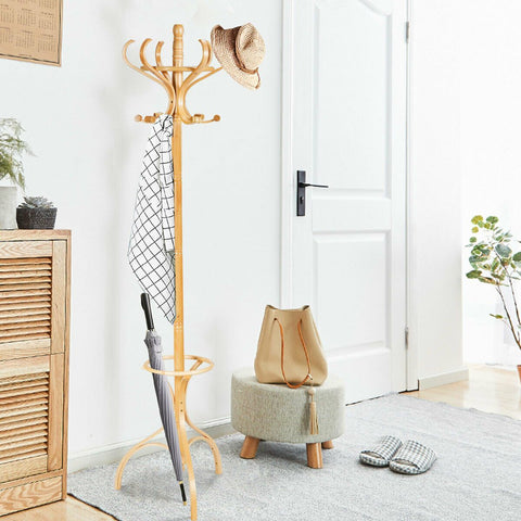 Practical Coat Rack with 360° Rotating Top and Stable Design