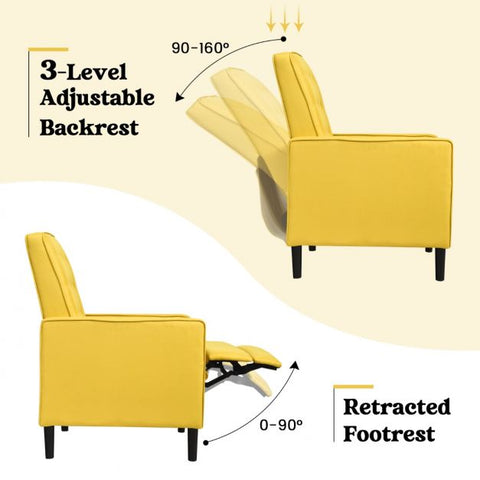 Royal Highbacked Armchair with Extendable Footrest