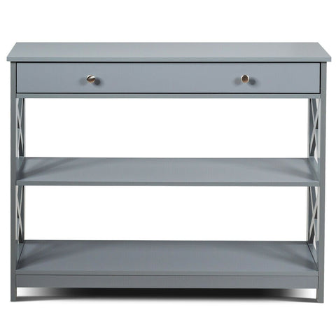 Stylish Multi-Purpose Entryway Console Table with Storage Drawer and Shelf