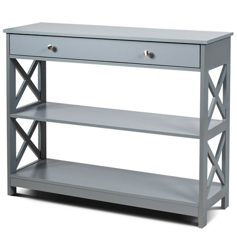 Stylish Multi-Purpose Entryway Console Table with Storage Drawer and Shelf