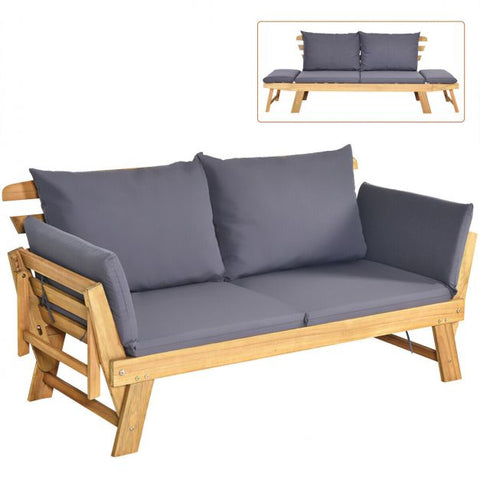 Fairfield Versatile Loveseat Lounger with cushions in Grey