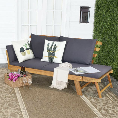 Fairfield Versatile Loveseat Lounger with cushions in Grey