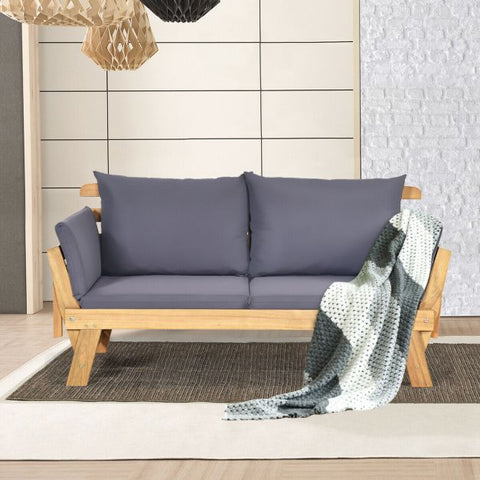 Fairfield Versatile Loveseat Lounger with cushions in Grey