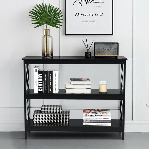 Modern Multifunctional Entryway Console Table with Industrial Design
