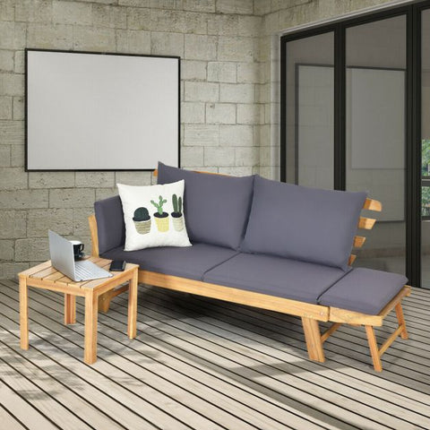 Fairfield Versatile Loveseat Lounger with cushions in Grey