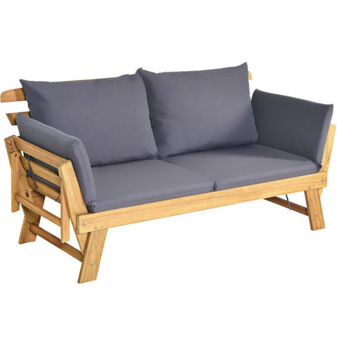 Fairfield Versatile Loveseat Lounger with cushions in Grey