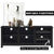 Sleek and Modern Multi-Use TV Cabinet with Cable Management Holes and Adjustable Shelves