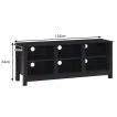 Sleek and Modern Multi-Use TV Cabinet with Cable Management Holes and Adjustable Shelves