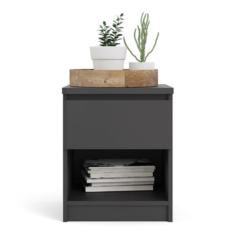 Nyara 1-Drawer Side Table with Bottom Shelf