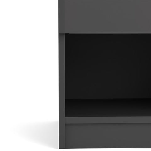 Nyara 1-Drawer Side Table with Bottom Shelf