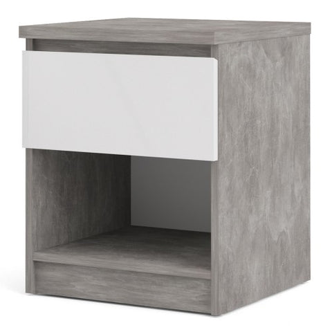 Nyara 1-Drawer Side Table with Bottom Shelf