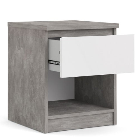 Nyara 1-Drawer Side Table with Bottom Shelf
