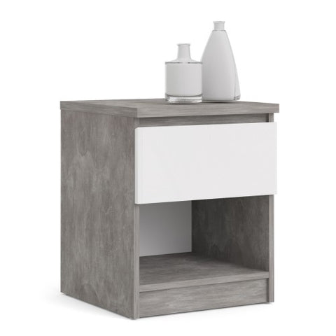 Nyara 1-Drawer Side Table with Bottom Shelf