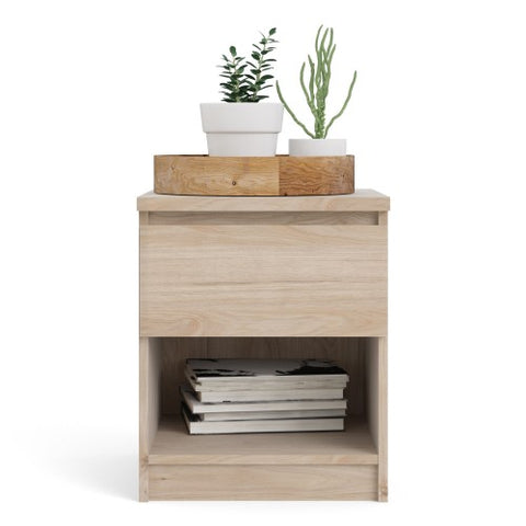 Nyara 1-Drawer Side Table with Bottom Shelf