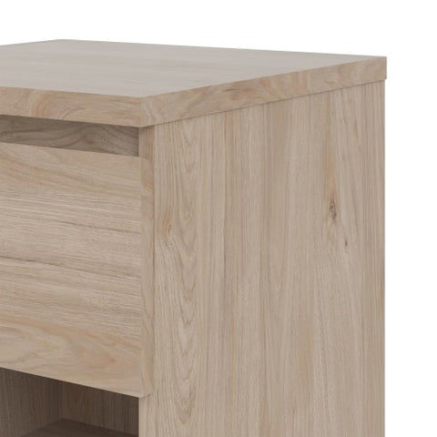 Nyara 1-Drawer Side Table with Bottom Shelf