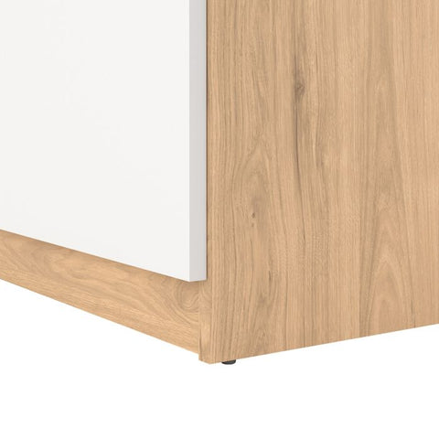 Stylish and Practical Shoe Cabinet with Multiple Storage Shelves and Drawer Storage in White