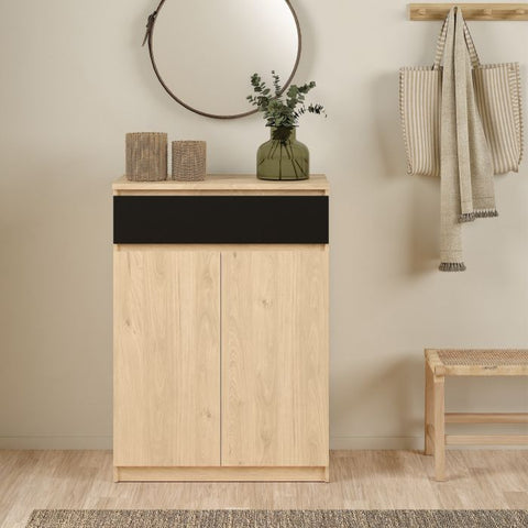 Stylish and Practical Shoe Cabinet with Multiple Storage Shelves and Drawer Storage in White
