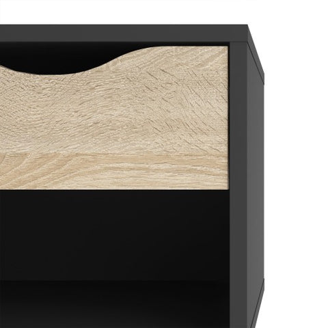 Compact 1-Drawer Drammen Bedside Table with 50cm Width