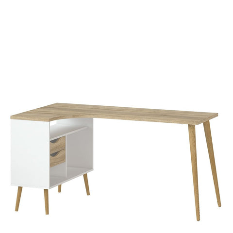 Stylish and Spacious Working Desk with Drawers and Scandinavian Design